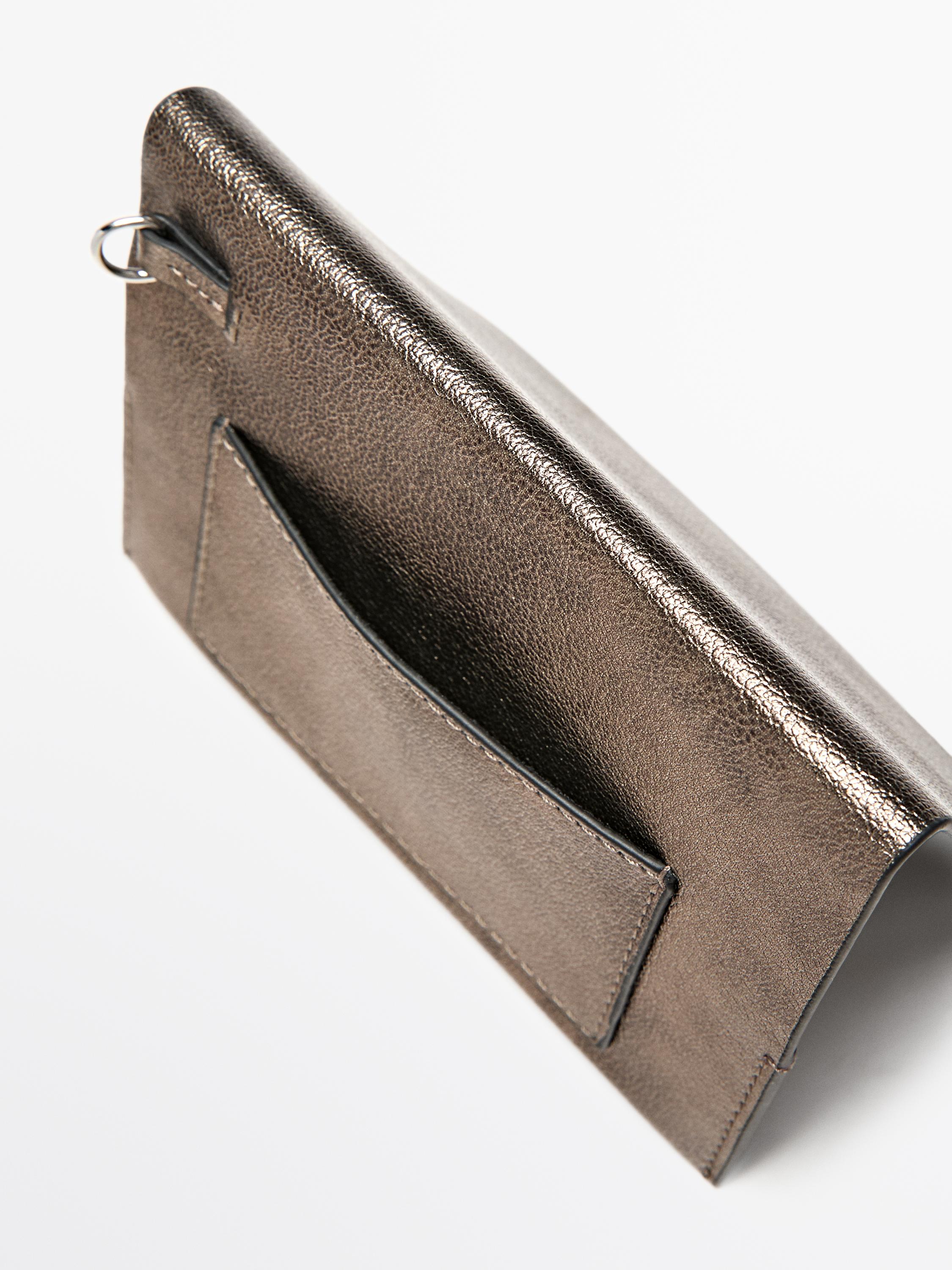 Étui passeport en cuir nappa